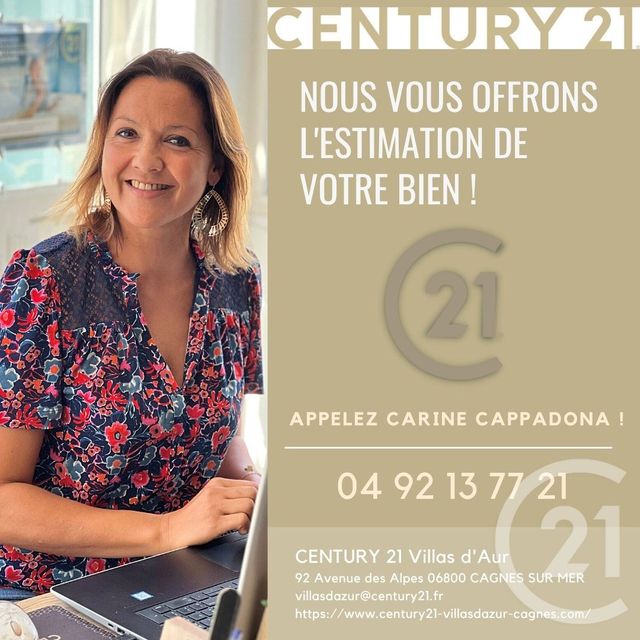 Appartement F4 à vendre - 4 pièces - 88.54 m2 - NICE - 06 - PROVENCE-ALPES-COTE-D-AZUR - Century 21 Villas D'Azur