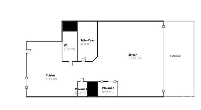 Appartement F1 à vendre - 1 pièce - 24.36 m2 - VILLENEUVE LOUBET - 06 - PROVENCE-ALPES-COTE-D-AZUR - Century 21 Villas D'Azur