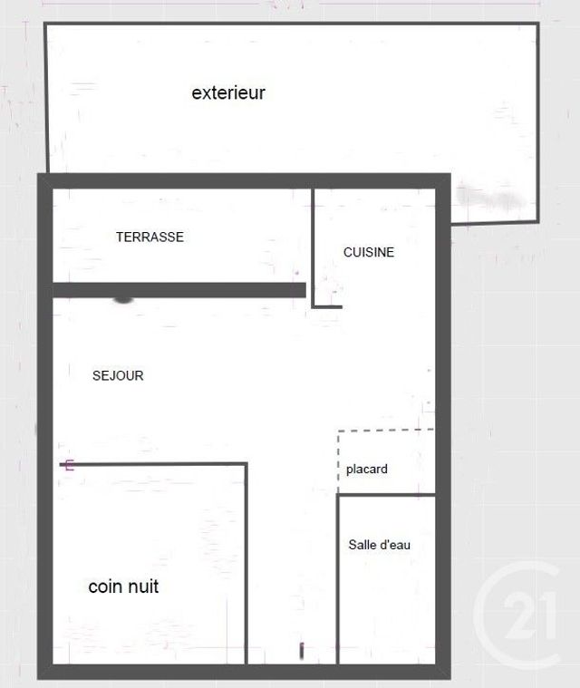 Appartement F1 à vendre - 1 pièce - 28.19 m2 - CAGNES SUR MER - 06 - PROVENCE-ALPES-COTE-D-AZUR - Century 21 Villas D'Azur