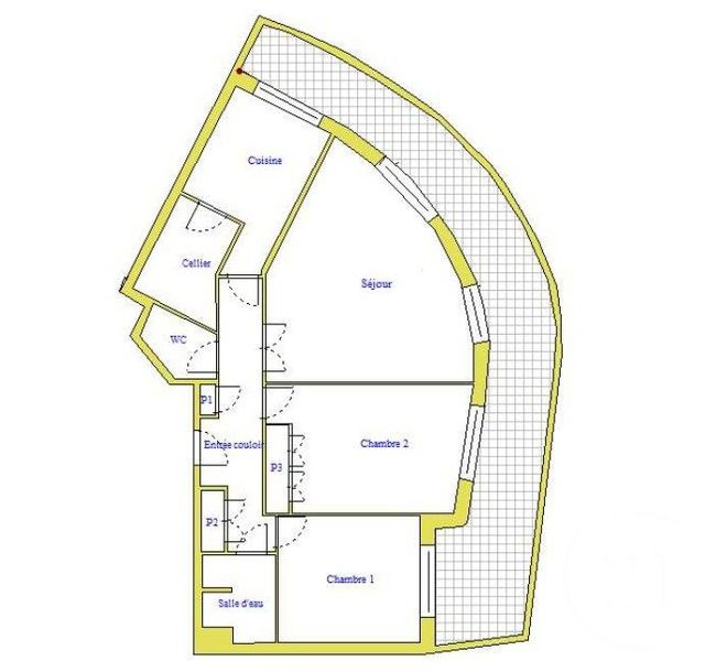 Appartement F3 à vendre - 3 pièces - 69.78 m2 - NICE - 06 - PROVENCE-ALPES-COTE-D-AZUR - Century 21 Villas D'Azur