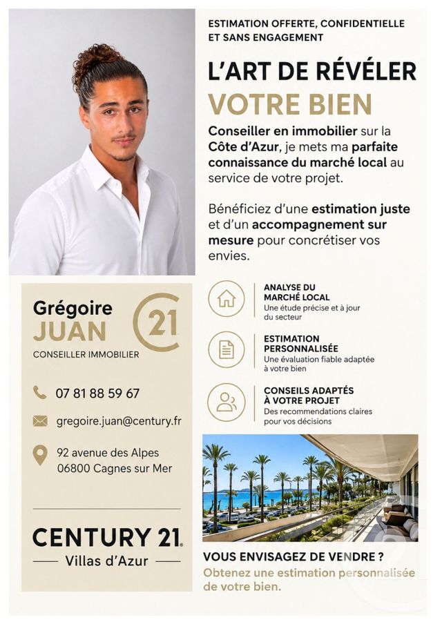 maison à vendre - 4 pièces - 90.0 m2 - VILLENEUVE LOUBET - 06 - PROVENCE-ALPES-COTE-D-AZUR - Century 21 Villas D'Azur