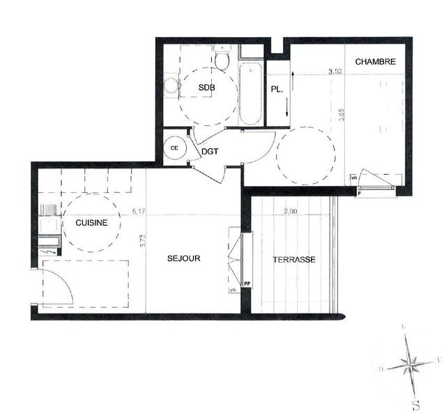 Appartement F2 à louer - 2 pièces - 38.52 m2 - CAGNES SUR MER - 06 - PROVENCE-ALPES-COTE-D-AZUR - Century 21 Villas D'Azur