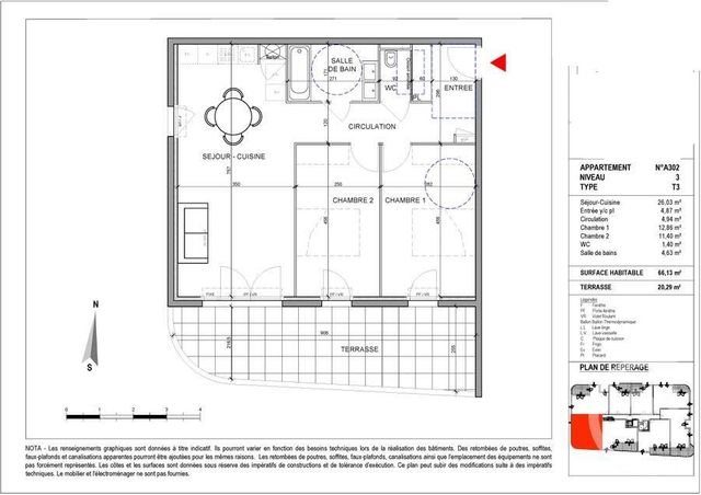 Appartement T3 à vendre - 3 pièces - 66.13 m2 - CAGNES SUR MER - 06 - PROVENCE-ALPES-COTE-D-AZUR - Century 21 Villas D'Azur