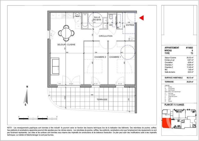 Appartement T3 à vendre - 3 pièces - 66.13 m2 - CAGNES SUR MER - 06 - PROVENCE-ALPES-COTE-D-AZUR - Century 21 Villas D'Azur