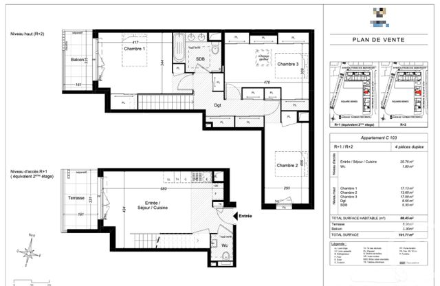 Afficher la photo en grand Appartement T4 à vendre - 4 pièces - 88.45 m2 - ST LAURENT DU VAR - 06 - PROVENCE-ALPES-COTE-D-AZUR - Century 21 Villas D'Azur
