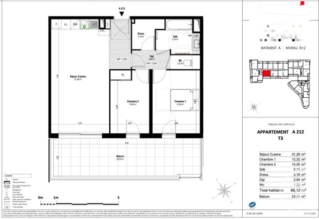 Appartement T3 à vendre - 3 pièces - 66.12 m2 - VILLENEUVE LOUBET - 06 - PROVENCE-ALPES-COTE-D-AZUR - Century 21 Villas D'Azur