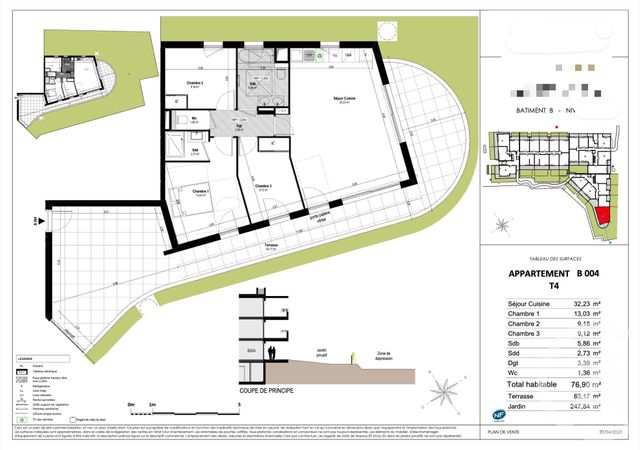Appartement T4 à vendre - 4 pièces - 76.9 m2 - VILLENEUVE LOUBET - 06 - PROVENCE-ALPES-COTE-D-AZUR - Century 21 Villas D'Azur