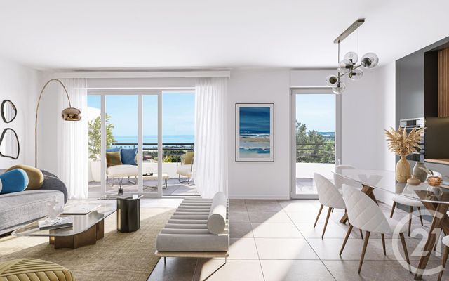 Appartement T3 à vendre - 4 pièces - 92.56 m2 - VILLENEUVE LOUBET - 06 - PROVENCE-ALPES-COTE-D-AZUR - Century 21 Villas D'Azur