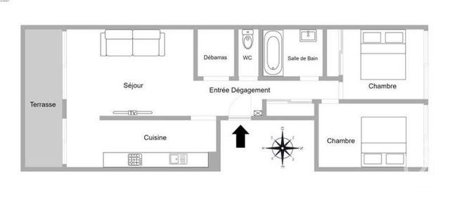 Appartement F3 à vendre - 3 pièces - 68.52 m2 - CANNES LA BOCCA - 06 - PROVENCE-ALPES-COTE-D-AZUR - Century 21 Villas D'Azur