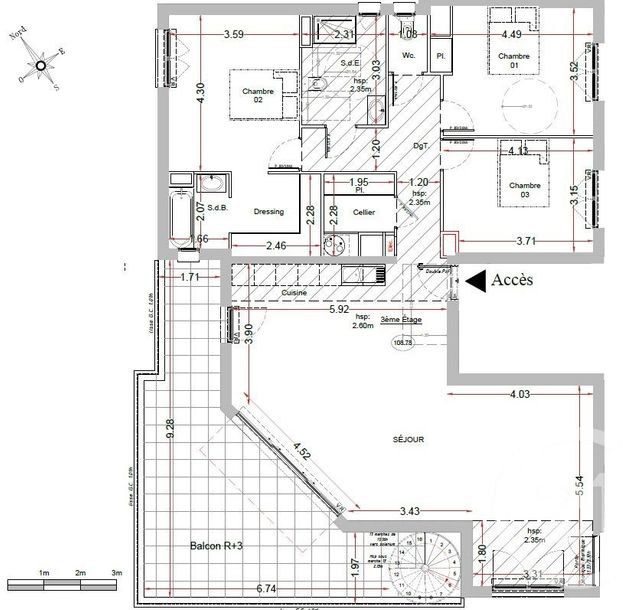 Appartement F4 à vendre - 4 pièces - 135.0 m2 - ST LAURENT DU VAR - 06 - PROVENCE-ALPES-COTE-D-AZUR - Century 21 Villas D'Azur
