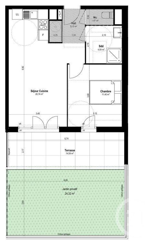 Appartement F2 à vendre - 2 pièces - 40.0 m2 - ST LAURENT DU VAR - 06 - PROVENCE-ALPES-COTE-D-AZUR - Century 21 Villas D'Azur