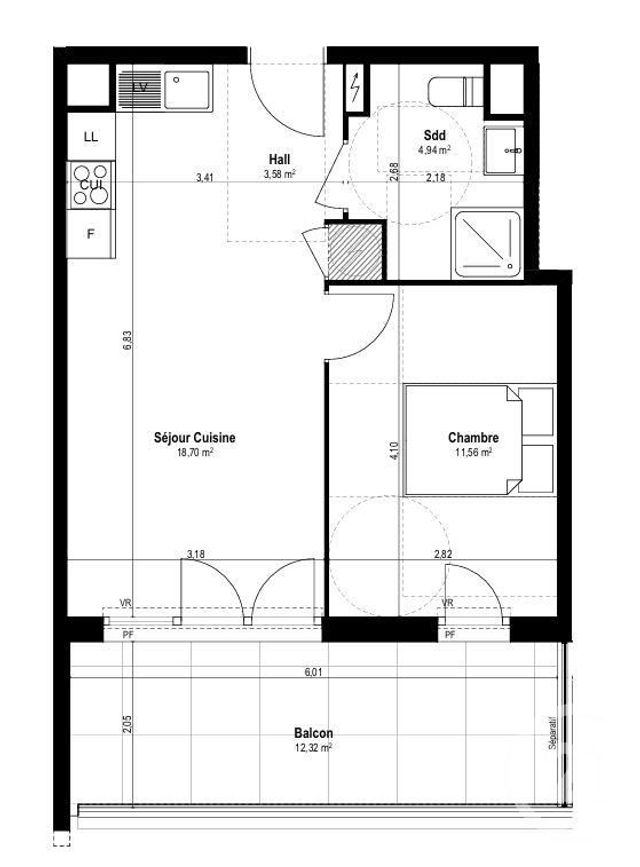 Appartement F2 à vendre - 2 pièces - 38.78 m2 - ST LAURENT DU VAR - 06 - PROVENCE-ALPES-COTE-D-AZUR - Century 21 Villas D'Azur