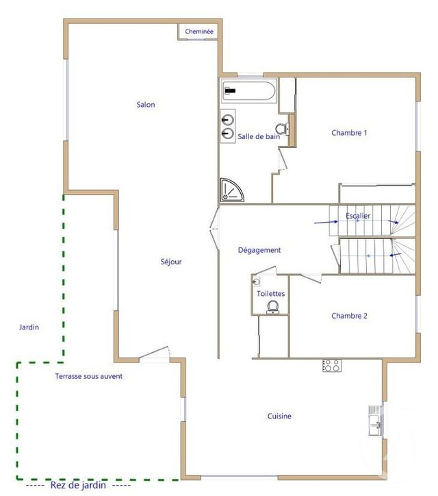 maison à vendre - 6 pièces - 155.0 m2 - VENCE - 06 - PROVENCE-ALPES-COTE-D-AZUR - Century 21 Villas D'Azur