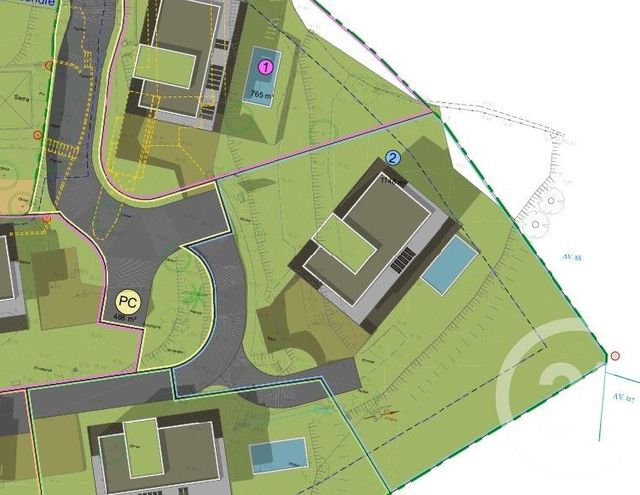 terrain à vendre - 1148.0 m2 - CAGNES SUR MER - 06 - PROVENCE-ALPES-COTE-D-AZUR - Century 21 Villas D'Azur