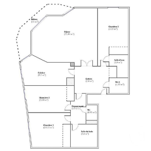 Appartement F4 à vendre - 3 pièces - 84.07 m2 - CAGNES SUR MER - 06 - PROVENCE-ALPES-COTE-D-AZUR - Century 21 Villas D'Azur