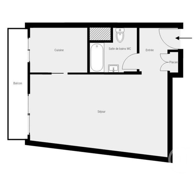 Appartement F1 à louer - 1 pièce - 34.9 m2 - CAGNES SUR MER - 06 - PROVENCE-ALPES-COTE-D-AZUR - Century 21 Villas D'Azur