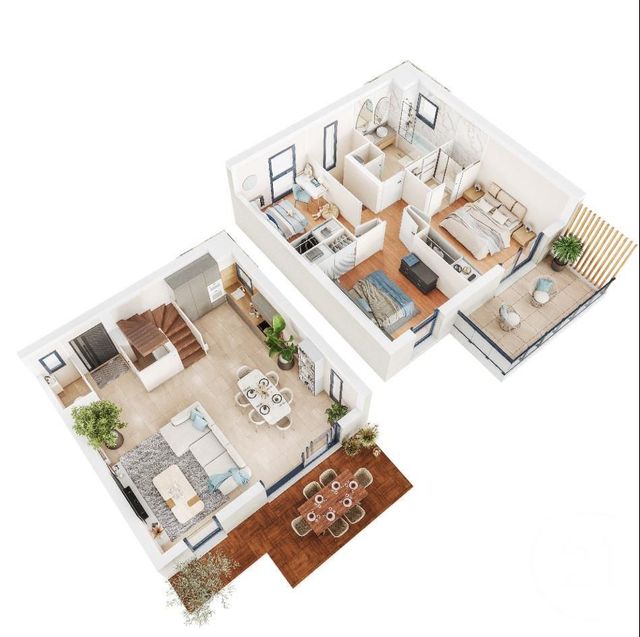 maison à vendre - 4 pièces - 96.2 m2 - CAGNES SUR MER - 06 - PROVENCE-ALPES-COTE-D-AZUR - Century 21 Villas D'Azur