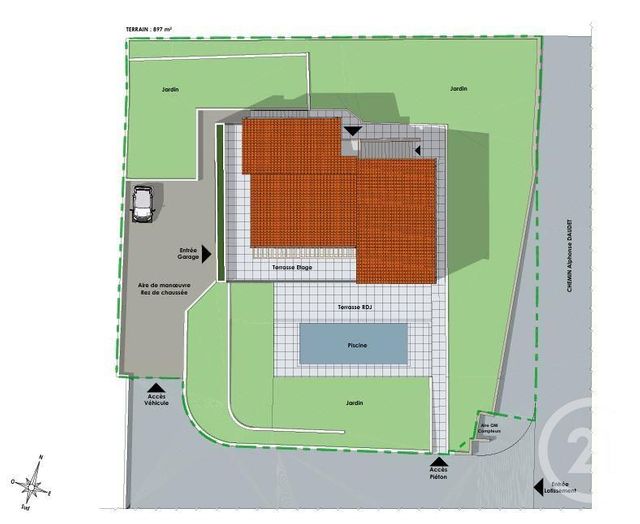 maison à vendre - 4 pièces - 192.9 m2 - CAGNES SUR MER - 06 - PROVENCE-ALPES-COTE-D-AZUR - Century 21 Villas D'Azur